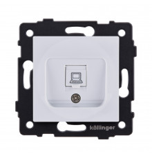 Розетка Ethernet RJ45 Cat.5 Kollinger REA-016WH, белый