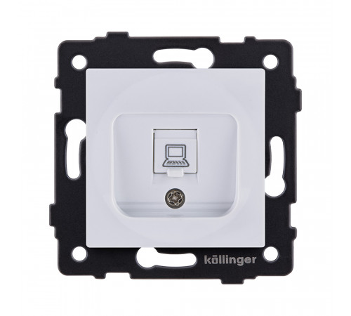 Розетка Ethernet RJ45 Cat.5 Kollinger REA-016WH, белый