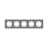 Рамка 5-постовая Kollinger Eleganz Acryl EA5GY, серый