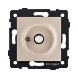Розетка спутниковая SAT Kollinger REA-020GD, золотой
