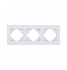 Рамка 3-постовая Kollinger Eleganz Acryl EA3WH, белый
