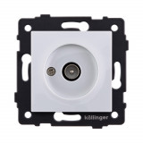 Розетка TV (папа) Kollinger REA-007WH, белый