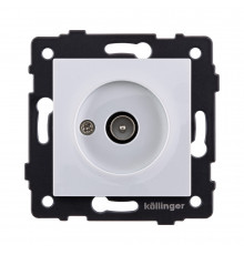 Розетка TV (папа) Kollinger REA-007WH, белый