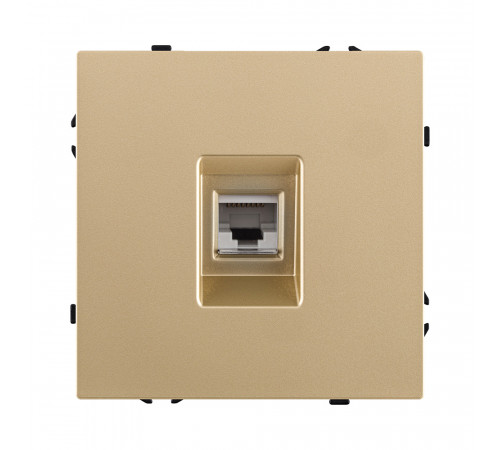 Розетка Ethernet RJ45 Cat.6 Kollinger Eclipse EC-017GD, золотой