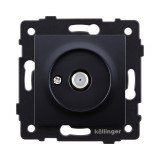 Розетка спутниковая SAT Kollinger REA-020BK, черный