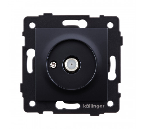 Розетка спутниковая SAT Kollinger REA-020BK, черный