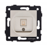 Розетка Ethernet RJ45 Cat.6 Kollinger REA-018GD, золотой