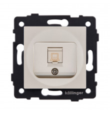 Розетка Ethernet RJ45 Cat.6 Kollinger REA-018GD, золотой