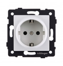 Розетка штепсельная SCHUKO 16A/250 В Kollinger REA-002WH, белый