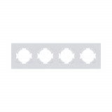 Рамка 4-постовая Kollinger Eleganz Plex EP4WM, белый матовый