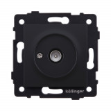 Розетка TV (папа) Kollinger REA-007BM, черный матовый