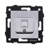 Розетка телефонная RJ11 Kollinger REA-009GY, серый