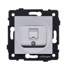 Розетка телефонная RJ11 Kollinger REA-009GY, серый