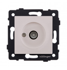 Розетка TV (папа) Kollinger REA-007CM, кашемир матовый