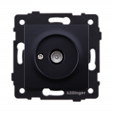 Розетка TV (папа) Kollinger REA-007BK, черный