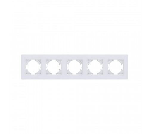 Рамка 5-постовая Kollinger Eleganz Acryl EA5WH, белый