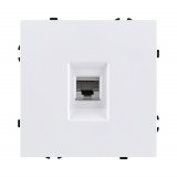 Розетка Ethernet RJ45 Cat.6 Kollinger Eclipse EC-017WH, белый матовый