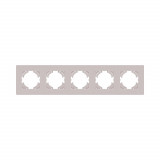 Рамка 5-постовая Kollinger Eleganz Plex EP5CM, кашемир матовый