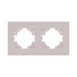 Рамка 2-постовая Kollinger Eleganz Plex EP2CM, кашемир матовый