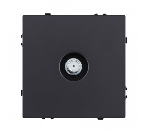 Розетка TV Kollinger Eclipse EC-020BK, черный матовый