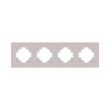 Рамка 4-постовая Kollinger Eleganz Plex EP4CM, кашемир матовый