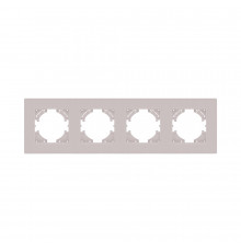 Рамка 4-постовая Kollinger Eleganz Plex EP4CM, кашемир матовый