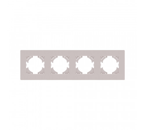 Рамка 4-постовая Kollinger Eleganz Plex EP4CM, кашемир матовый