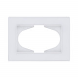 Рамка для двойной розетки Kollinger Eleganz Acryl EA120WH, белый