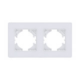 Рамка 2-постовая Kollinger Eleganz Acryl EA2WH, белый