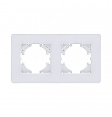 Рамка 2-постовая Kollinger Eleganz Acryl EA2WH, белый