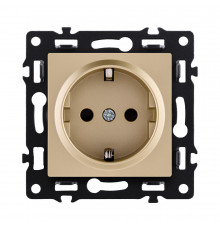 Розетка штепсельная SCHUKO 16A/250 В Kollinger Asthetik AS-014GD, золотой