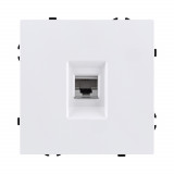 Розетка телефонная RJ11 Kollinger Eclipse EC-019WH, белый матовый