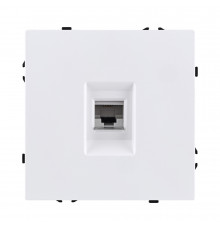 Розетка телефонная RJ11 Kollinger Eclipse EC-019WH, белый матовый