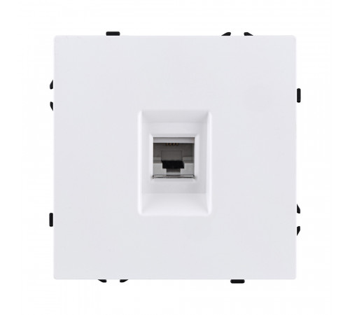 Розетка телефонная RJ11 Kollinger Eclipse EC-019WH, белый матовый