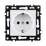 Розетка штепсельная SCHUKO 16A/250 В Kollinger Asthetik AS-014WH, белый