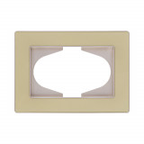 Рамка для двойной розетки Kollinger Eleganz Acryl EA120GD, золотой