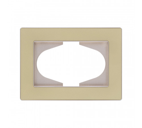 Рамка для двойной розетки Kollinger Eleganz Acryl EA120GD, золотой