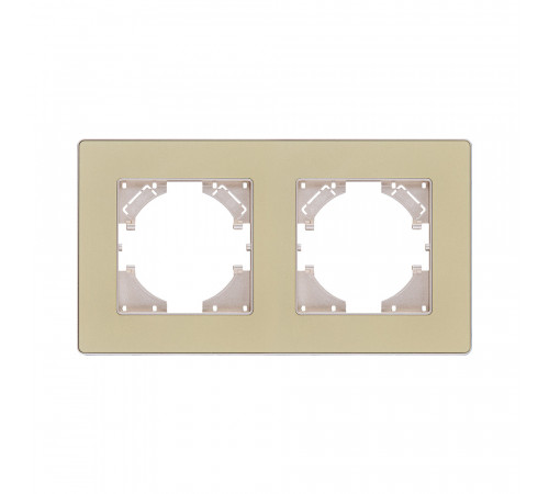 Рамка 2-постовая Kollinger Eleganz Acryl EA2GD, золотой