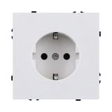 Розетка штепсельная SCHUKO 16A/250 В Kollinger Eclipse EC-014WG, белый глянцевый