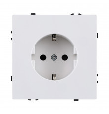 Розетка штепсельная SCHUKO 16A/250 В Kollinger Eclipse EC-014WG, белый глянцевый