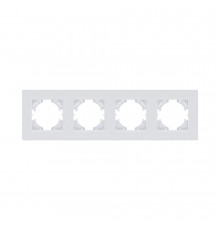 Рамка 4-постовая Kollinger Eleganz Plex EP4WH, белый
