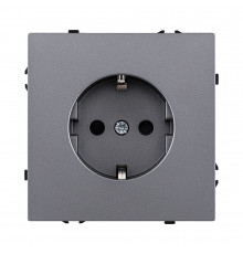 Розетка штепсельная SCHUKO 16A/250 В Kollinger Eclipse EC-014GY, серый