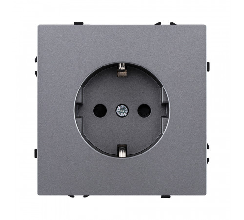 Розетка штепсельная SCHUKO 16A/250 В Kollinger Eclipse EC-014GY, серый