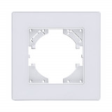 Рамка 1-постовая Kollinger Eleganz Acryl EA1WH, белый
