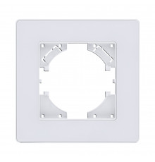 Рамка 1-постовая Kollinger Eleganz Acryl EA1WH, белый