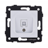 Розетка Ethernet RJ45 Cat.6 Kollinger REA-018WH, белый