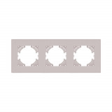 Рамка 3-постовая Kollinger Eleganz Plex EP3CM, кашемир матовый