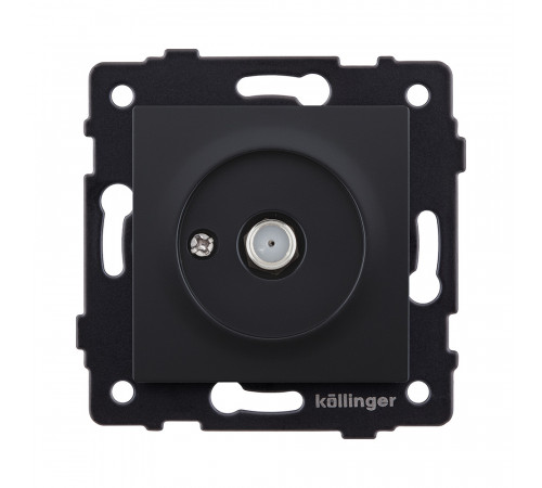 Розетка спутниковая SAT Kollinger REA-020BM, черный матовый