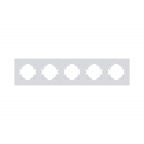 Рамка 5-постовая Kollinger Eleganz Plex EP5WM, белый матовый