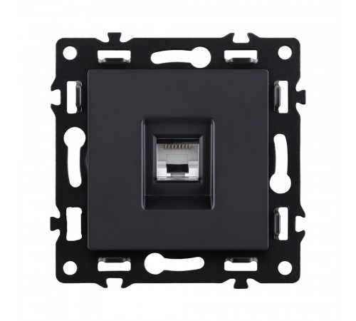 Розетка Ethernet RJ45 Cat.6 Kollinger Asthetik AS-017BK, черный